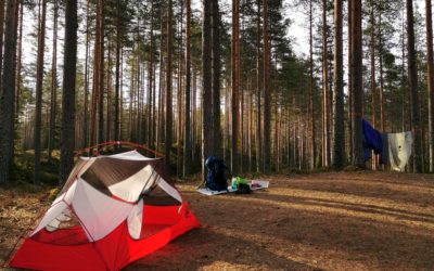 Arpaisten upea harjualue Ähtärissä – erämaasaunan lämpöä ja yö telttakukkulalla